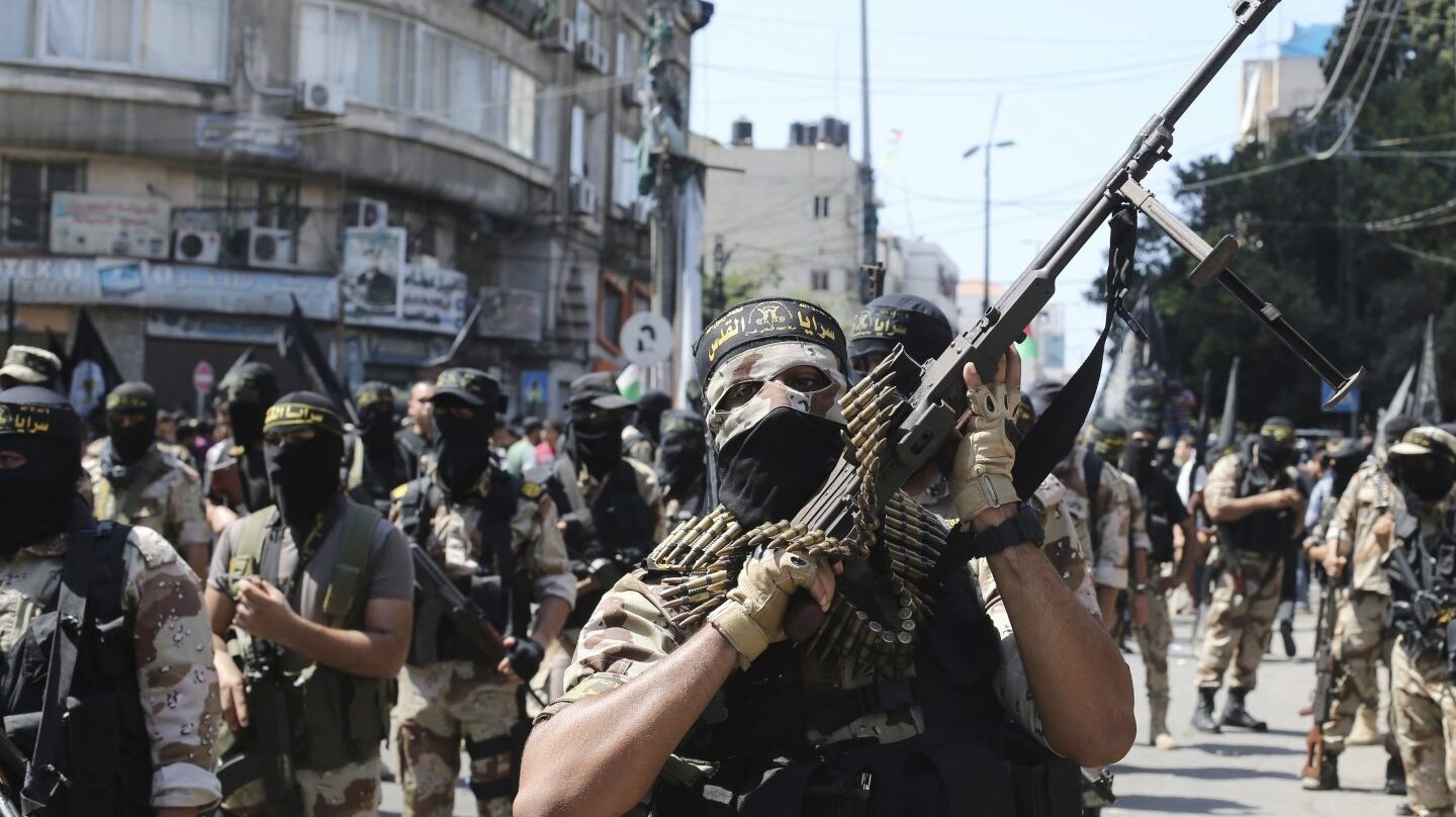 Militantes de la Yihad islámica palestina