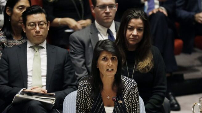 La embajadora de Estados Unidos ante las Naciones Unidas, Nikki Haley.