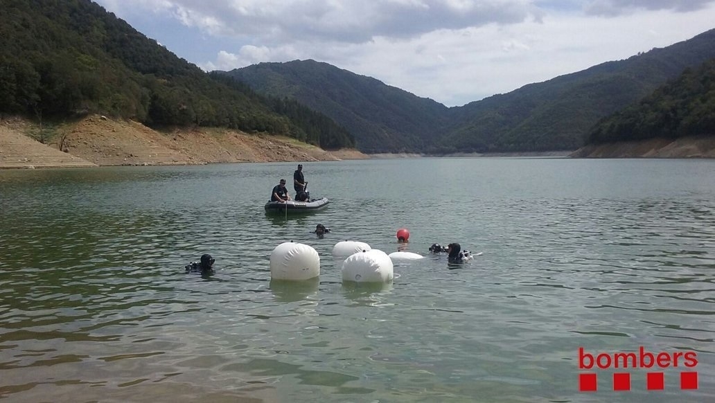 Búsqueda de dos jóvenes desaparecidos a finales de agosto en el Pantano de Susqueda (Girona).