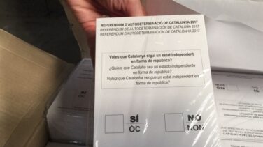 Pau Furriol Fornells, propietario de la nave de las papeletas, presente en las diligencias