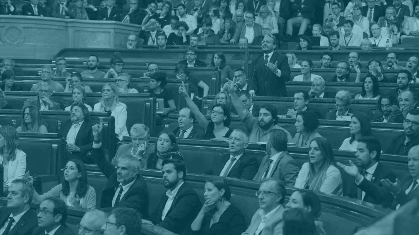 Un momento del pleno del Parlament.