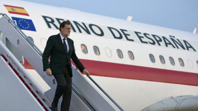 Mariano Rajoy, a su llegada a los Estados Unidos. Mariano Rajoy, a su llegada a los Estados Unidos.