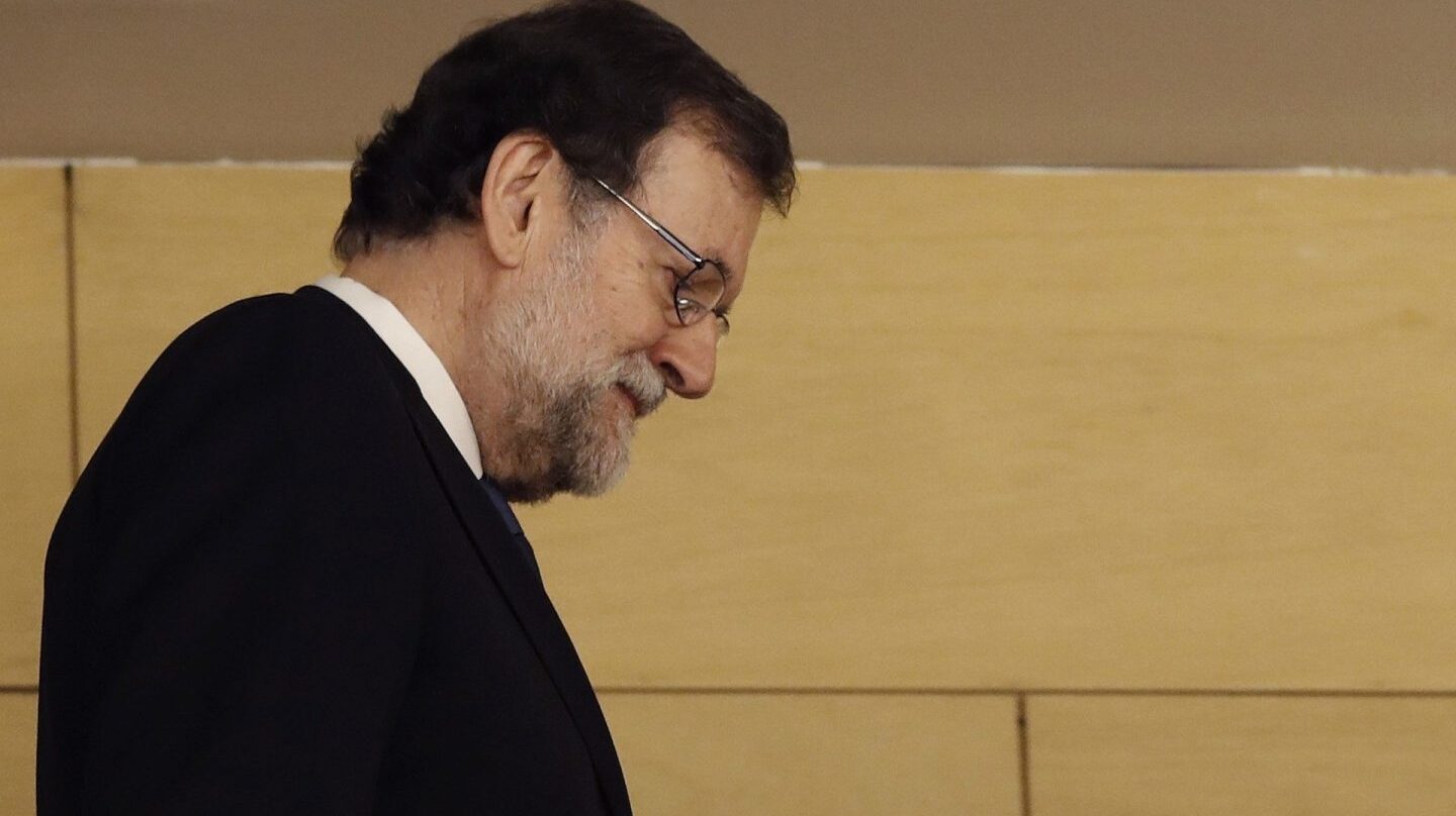 Mariano Rajoy, el día que presentó declaración como testitgo ante el tribunal que enjuicia el 'caso Gürtel'.