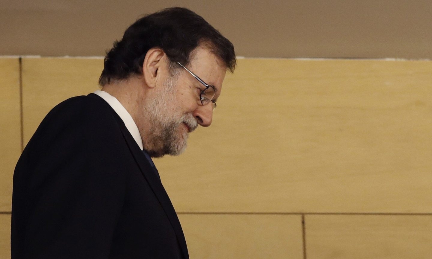 Mariano Rajoy, el día que presentó declaración como testitgo ante el tribunal que enjuicia el 'caso Gürtel'.