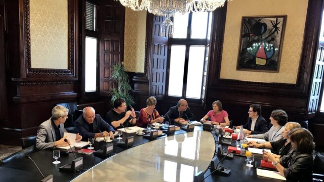 reunion de la mesa del parlament Reunión de la mesa del Parlament.