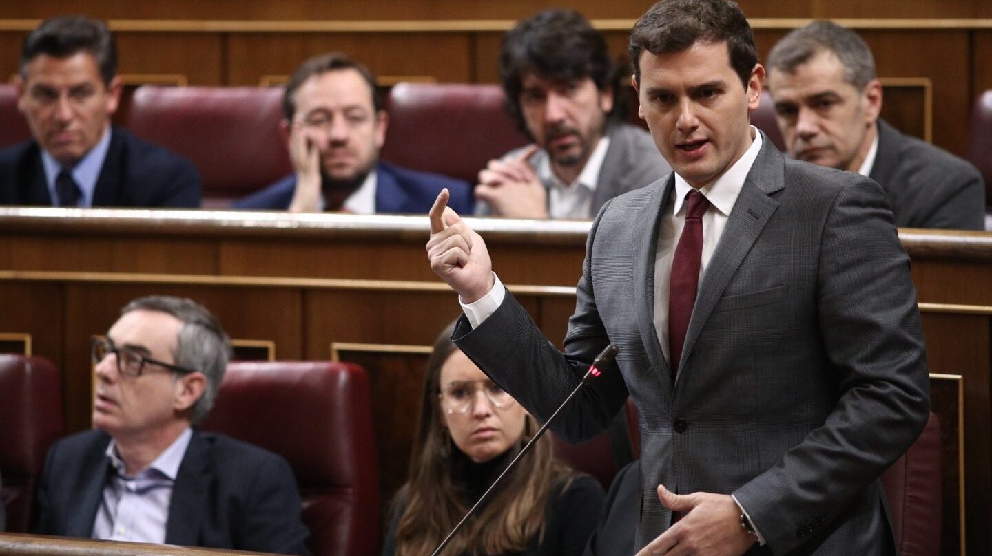 El líder de Ciudadanos, Albert Rivera, en el Congreso de los Diputados.