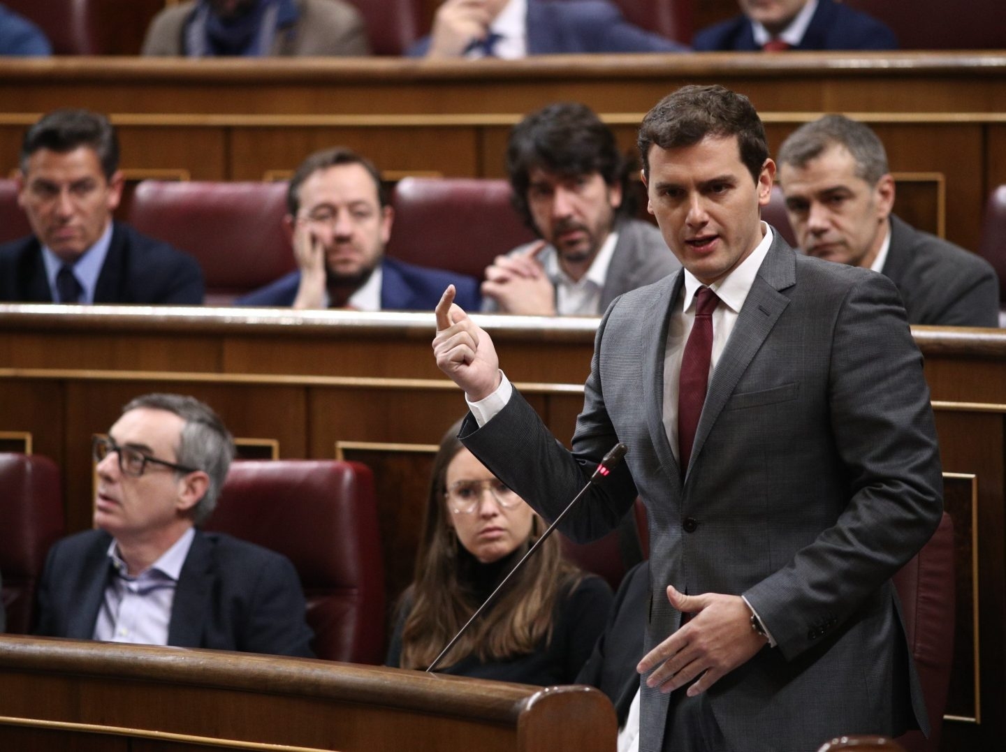 El líder de Ciudadanos, Albert Rivera, en el Congreso de los Diputados.