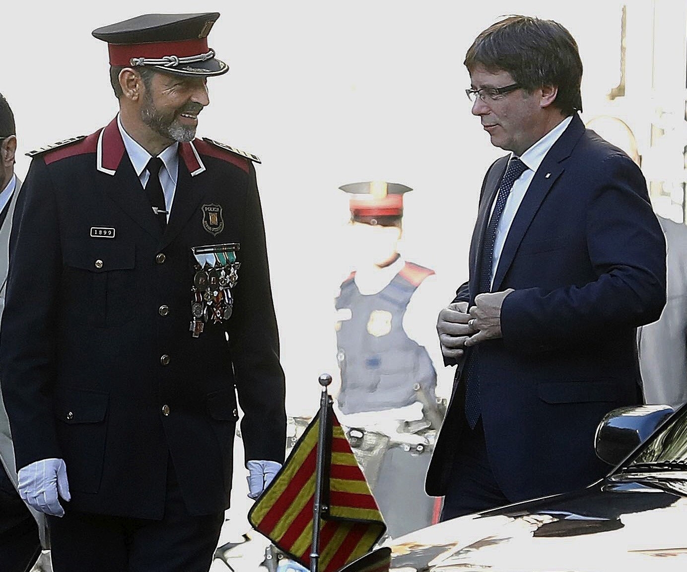 Josep Lluís Trapero y Carles Puigdemont.