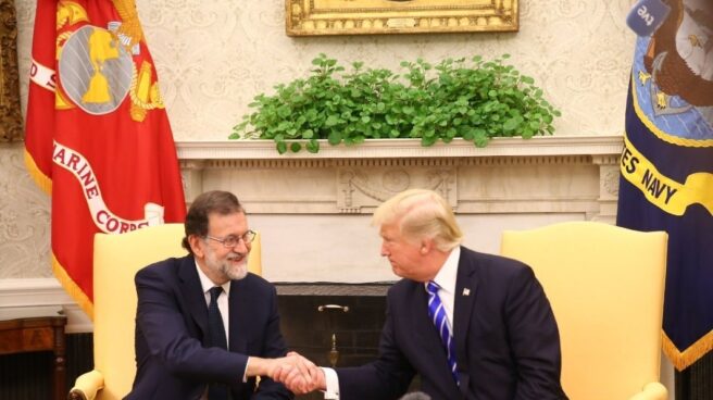 Mariano Rajoy visita a Donald Trump en la Casa Blanca.