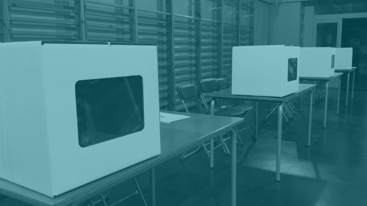 Las urnas que preparó la Generalitat para el 9-N.
