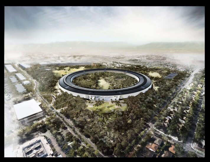 Maqueta del Apple Park.