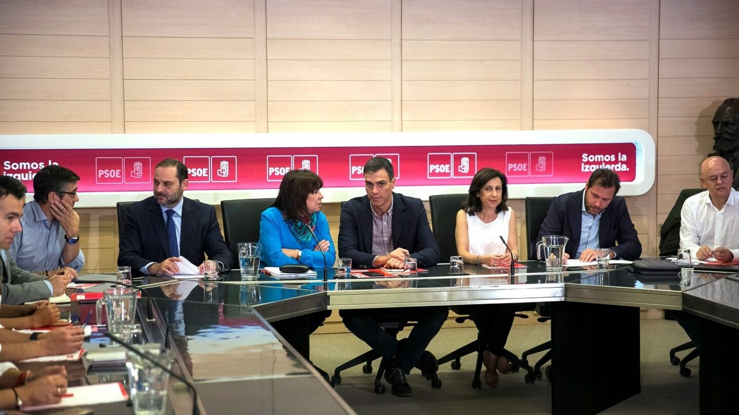 Reunión de la Ejecutiva del PSOE.