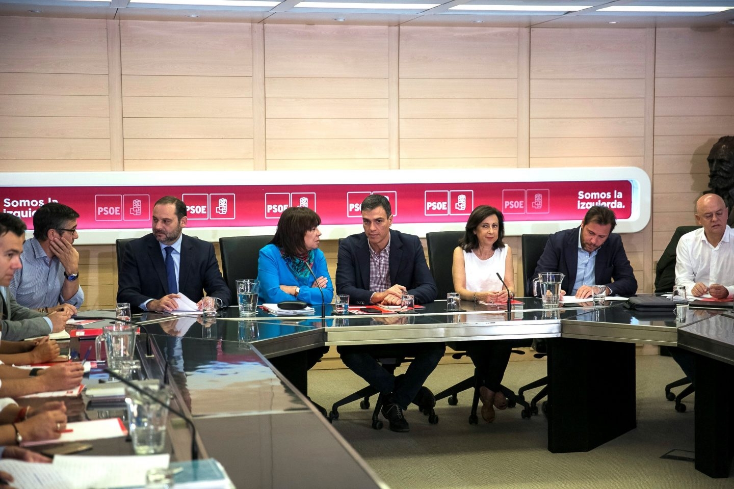 Reunión de la Ejecutiva del PSOE.