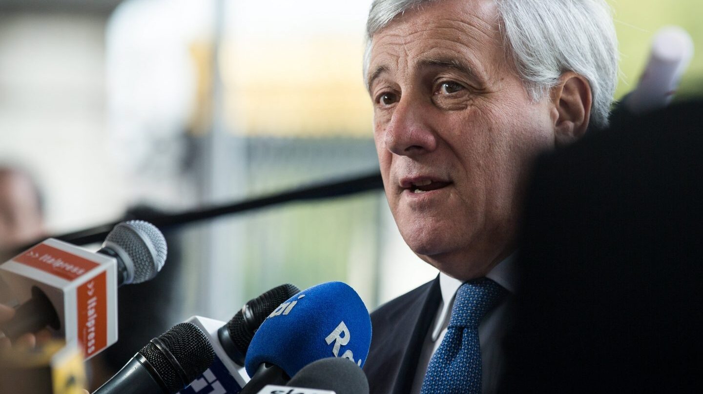 El presidente del Parlamento Europeo, Antonio Tajani.