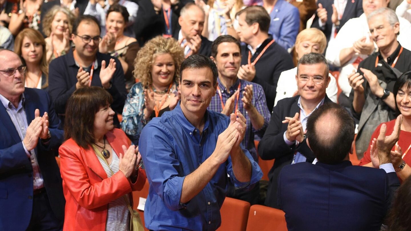 Pedro Sánchez, en la clausura del 13º congreso regional del PSOE de Madrid.