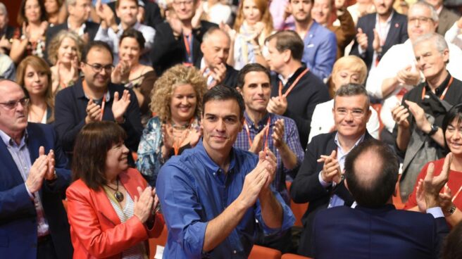 Pedro Sánchez, en la clausura del 13º congreso regional del PSOE de Madrid.