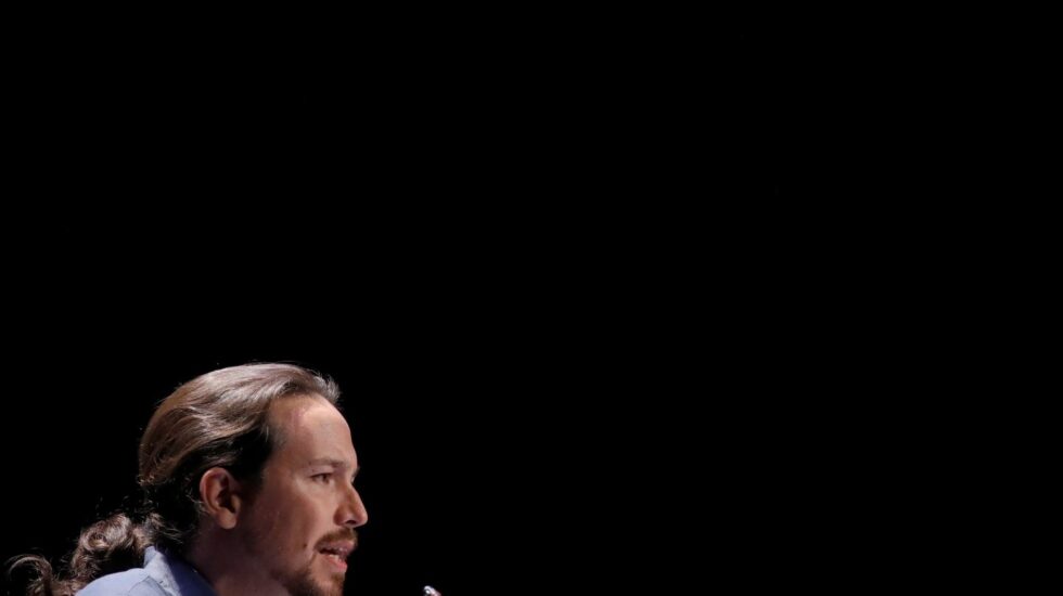 Pablo Iglesias este lunes en el Círculo de Bellas Artes.