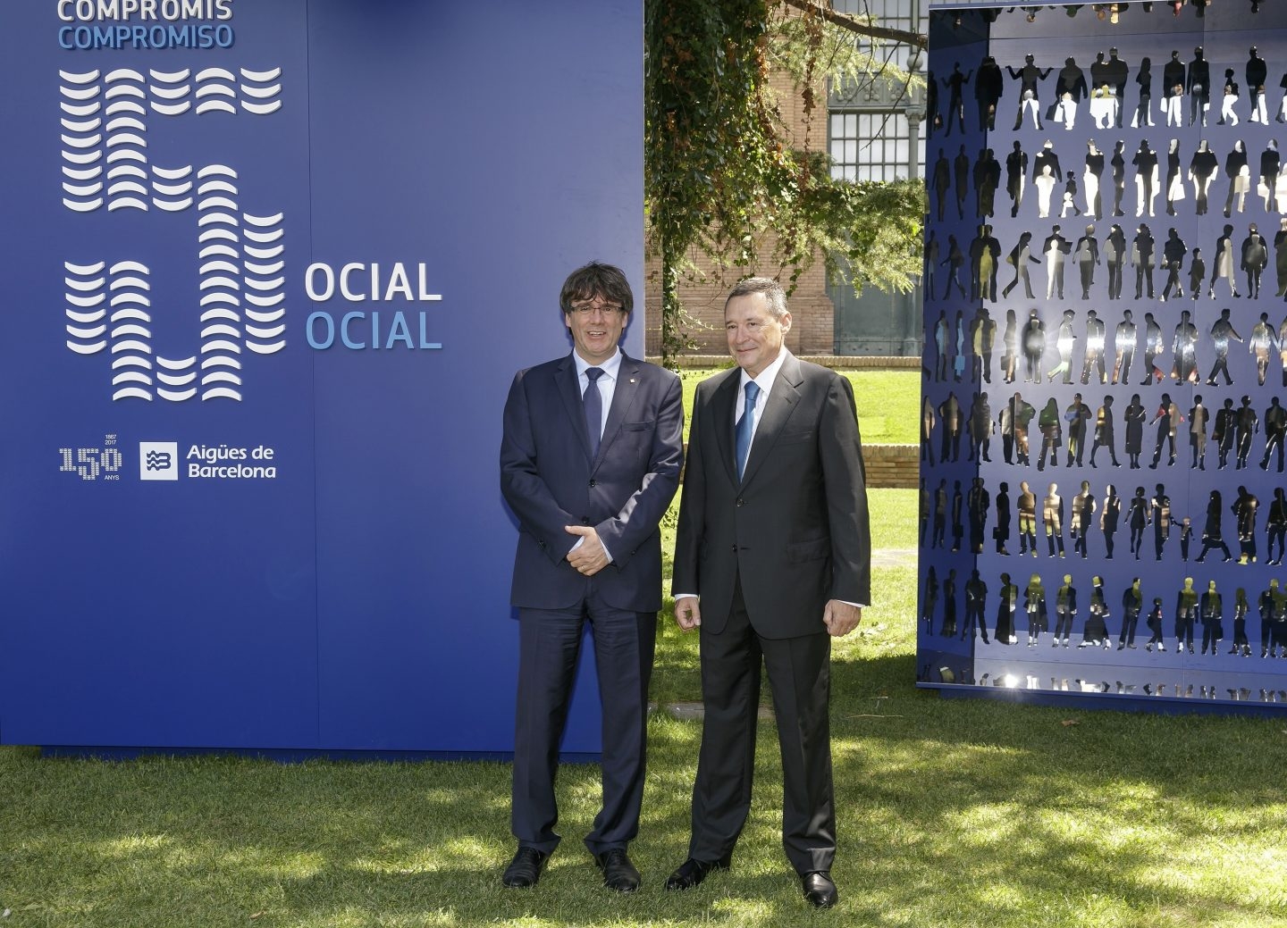 Carles Puigdemont, en un acto de Agbar.