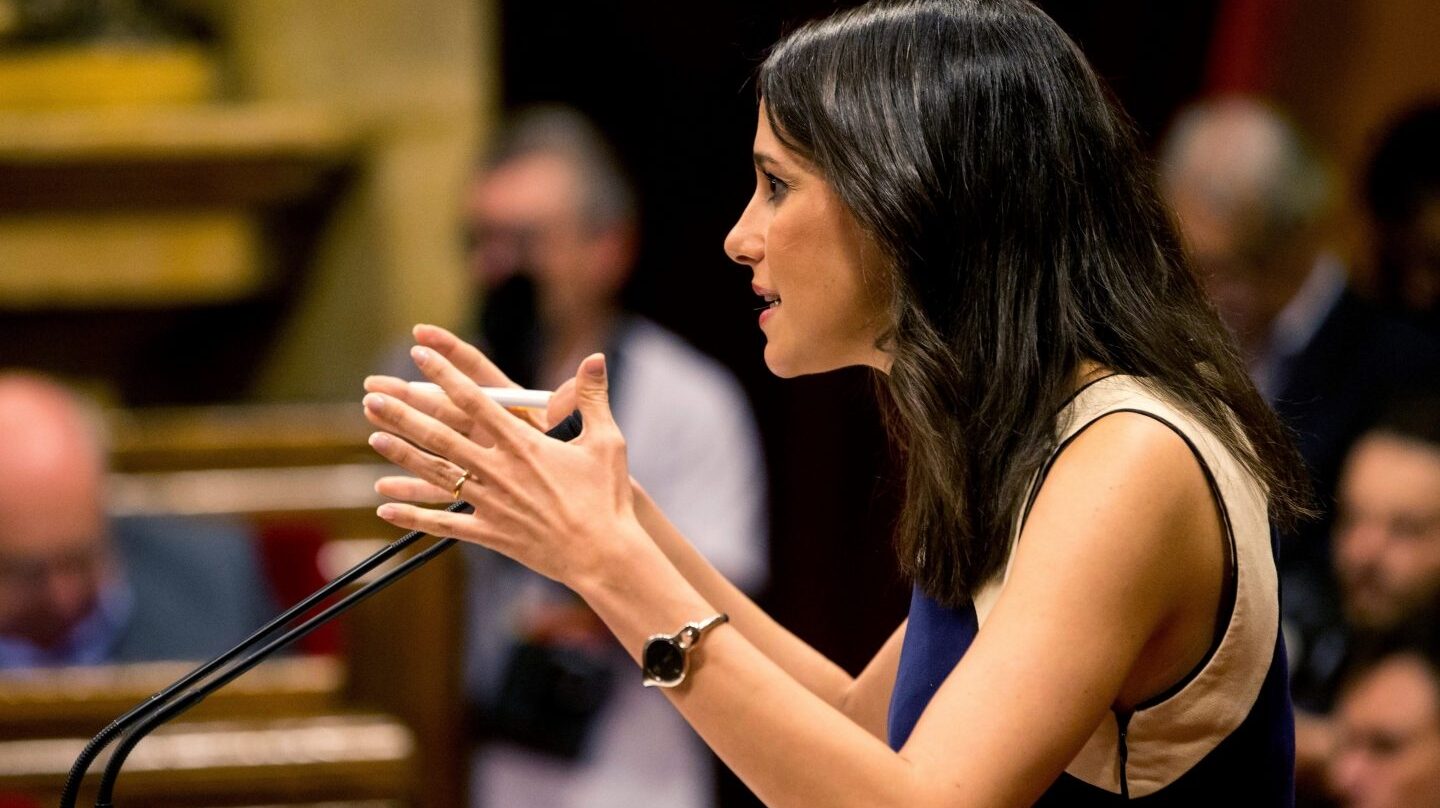 Inés Arrimadas, en el Parlament.