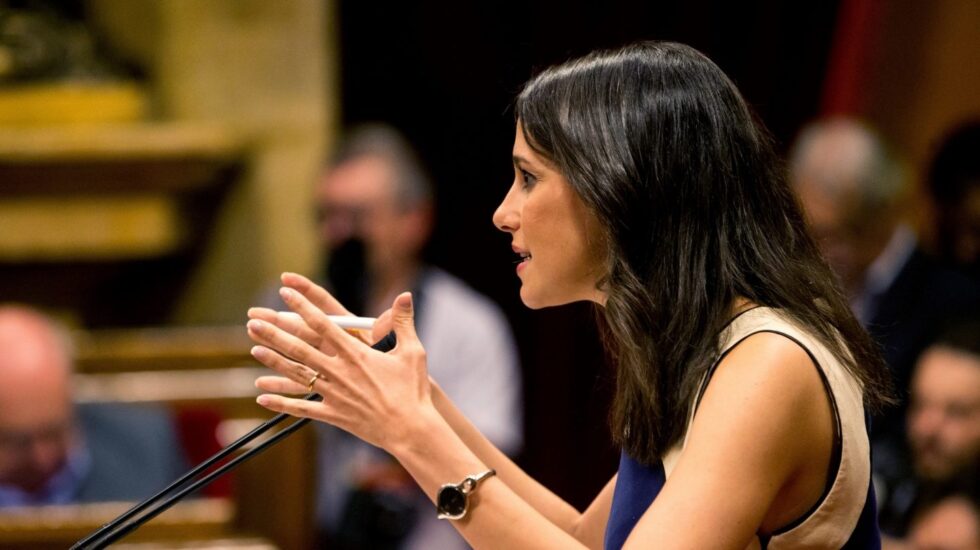 Inés Arrimadas, en el Parlament.