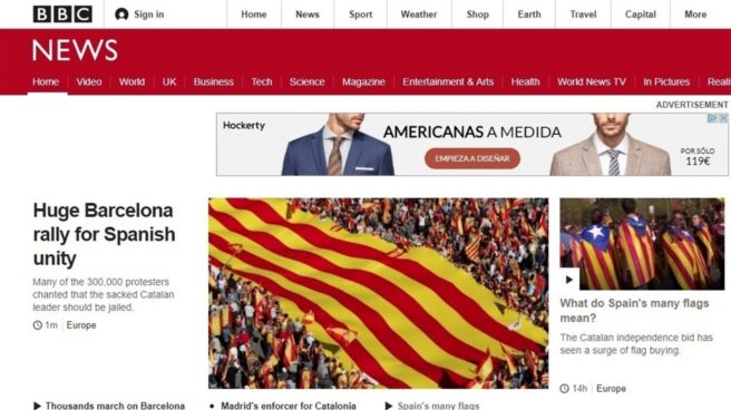 Medios internacionales recogen la "gigantesca" manifestación en Barcelona