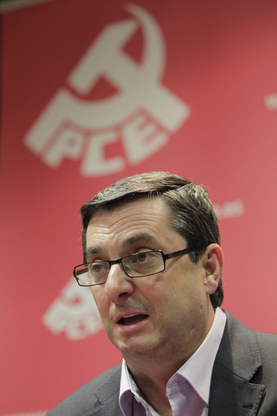 José Luis Centella, secretario general del PCE, en una foto de archivo.
