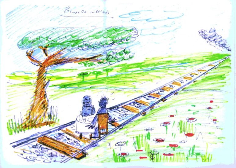 Boceto para el cortometraje "El sueño del desayuno"