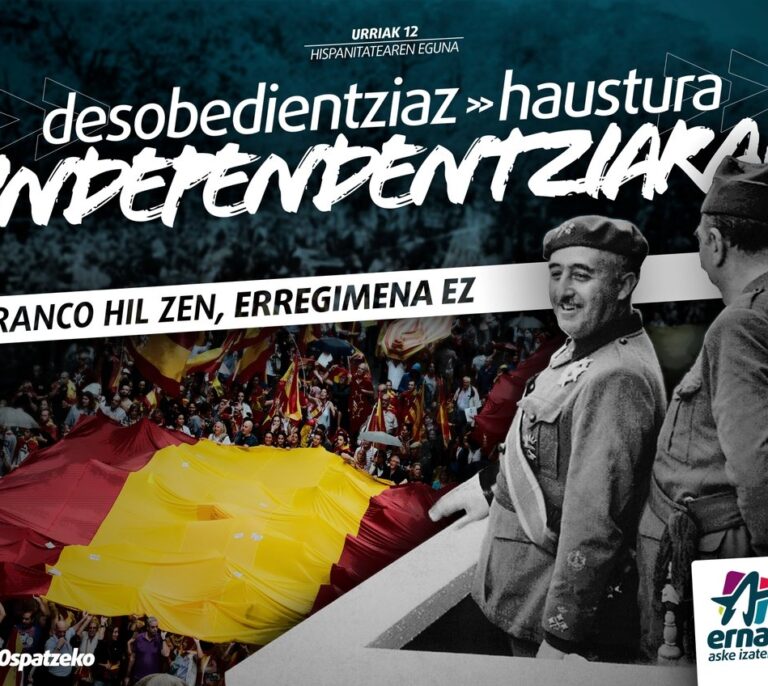 Bildu quiere erradicar el 'Día de la Hispanidad' y convertirlo en el 'Día de los indígenas'