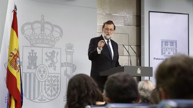 Rajoy explica en conferencia de prensa las medidas aprobadas por el Consejo de Ministros para aplicar el artículo 155.