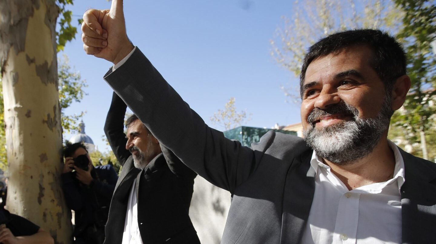 Jordi Sànchez y Jordi Cuixart, ex líderes de la ANC y de Òmnium, días antes de ingresar en prisión.