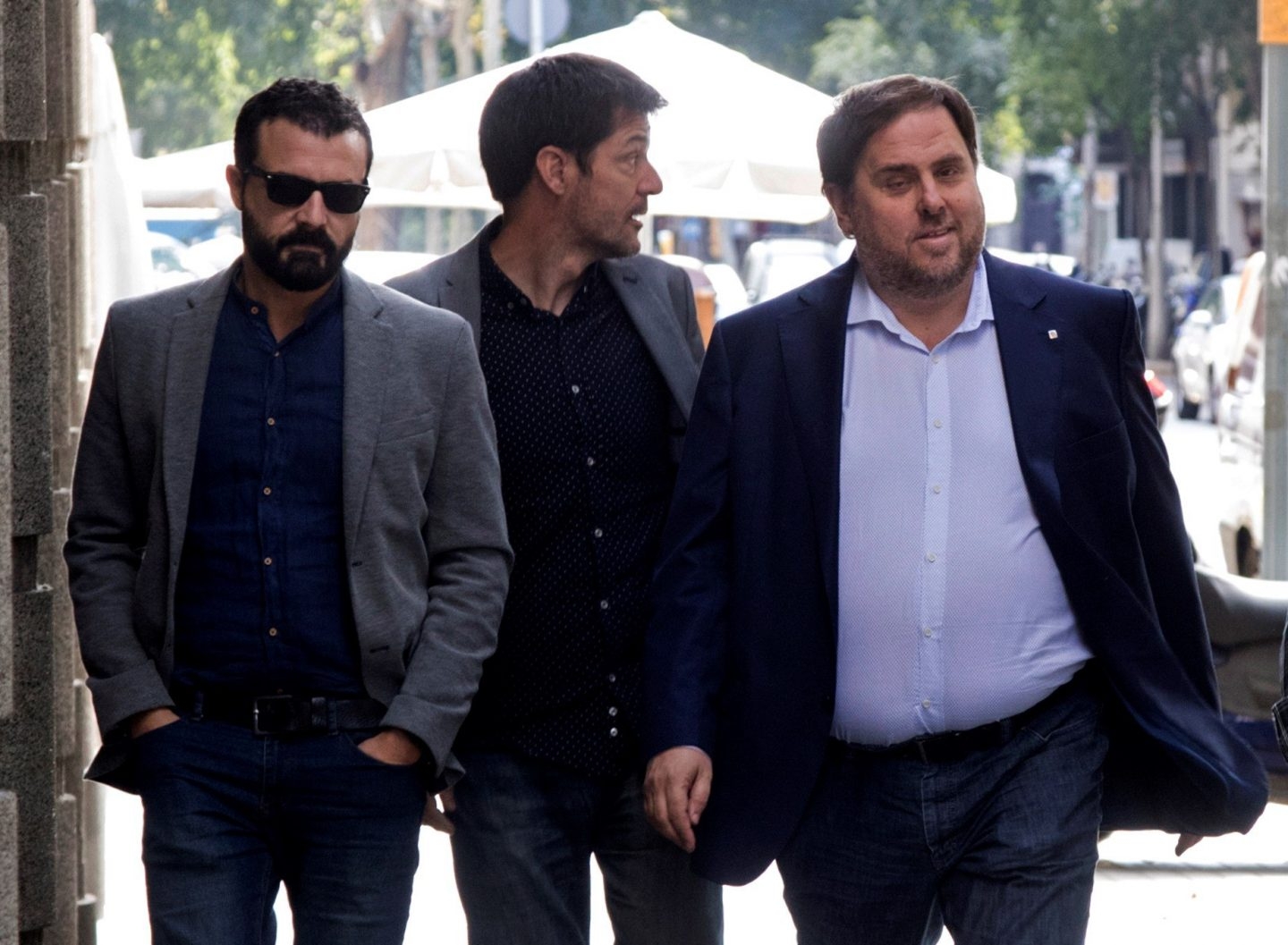 Oriol Junqueras llega a la reunión de ERC.