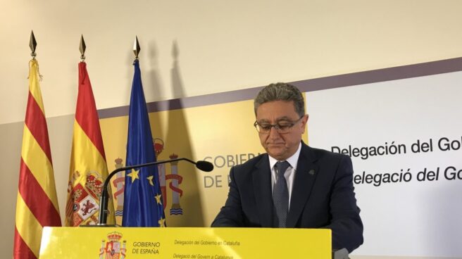Enric Millo, en la Delegación del Gobierno en Cataluña. Enric Millo, en la Delegación del Gobierno en Cataluña.