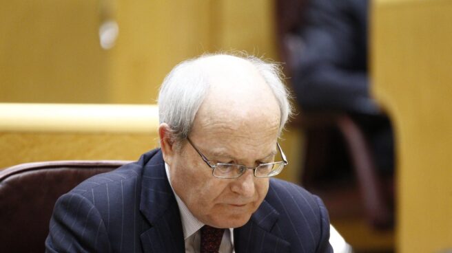 El ex presidente de la Generalitat José Montilla, en el Senado. El ex presidente de la Generalitat José Montilla, en el Senado.