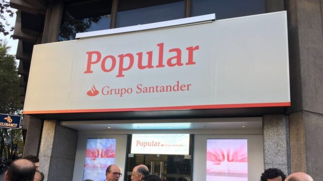 Nuevas oficinas del Banco Popular, tras la integración en Santander.
