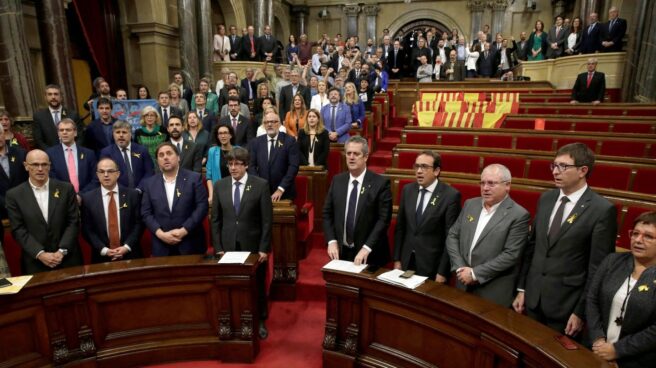 Votación de la independencia en el Parlament.