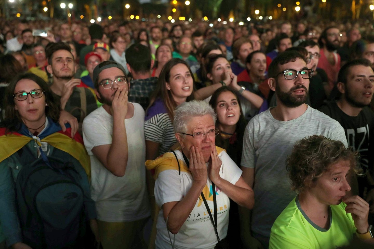 10-O: Decepción a las afueras del Parlament.