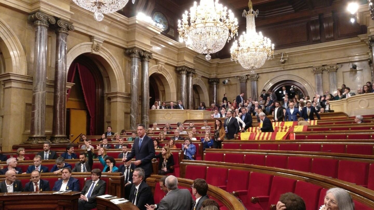 Votación de independencia en el Parlament.