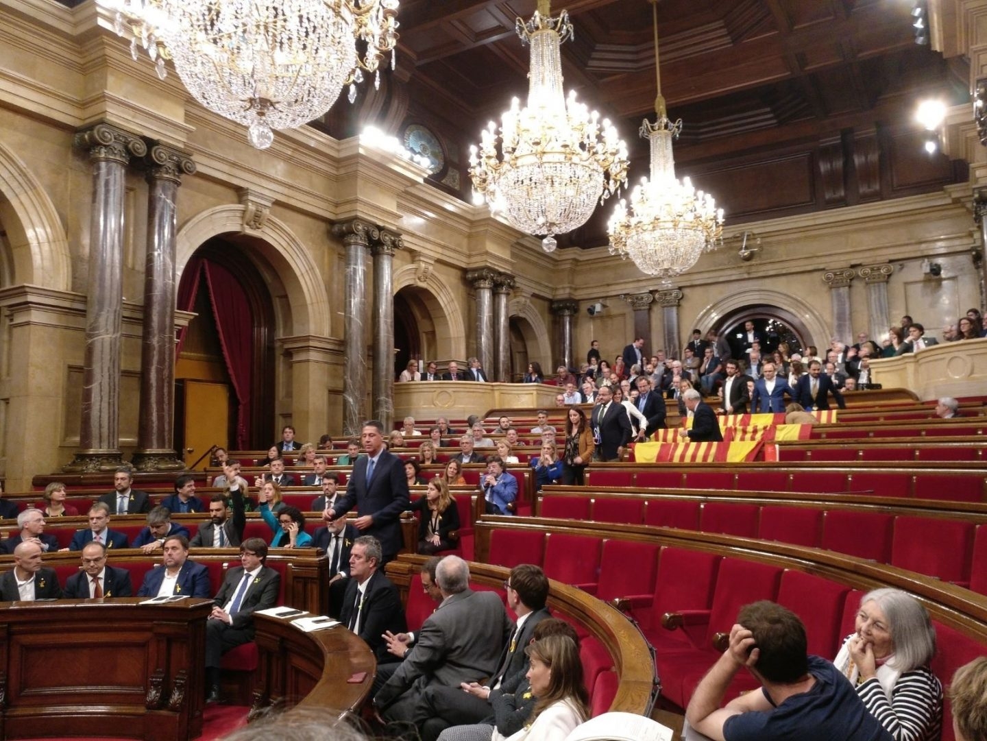 Votación de independencia en el Parlament.