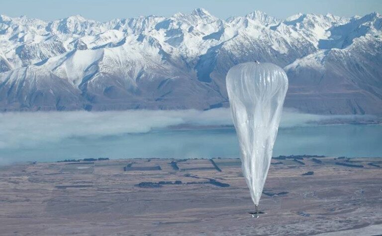 Globos de Google tras el huracán