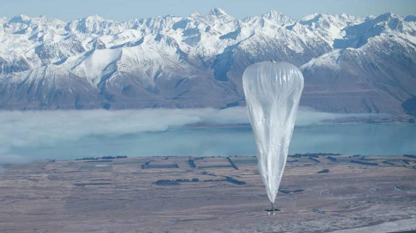 Globos de Google tras el huracán