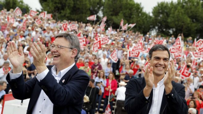 Ximo Puig y Pedro Sánchez, en Valencia. Ximo Puig y Pedro Sánchez, en Valencia.