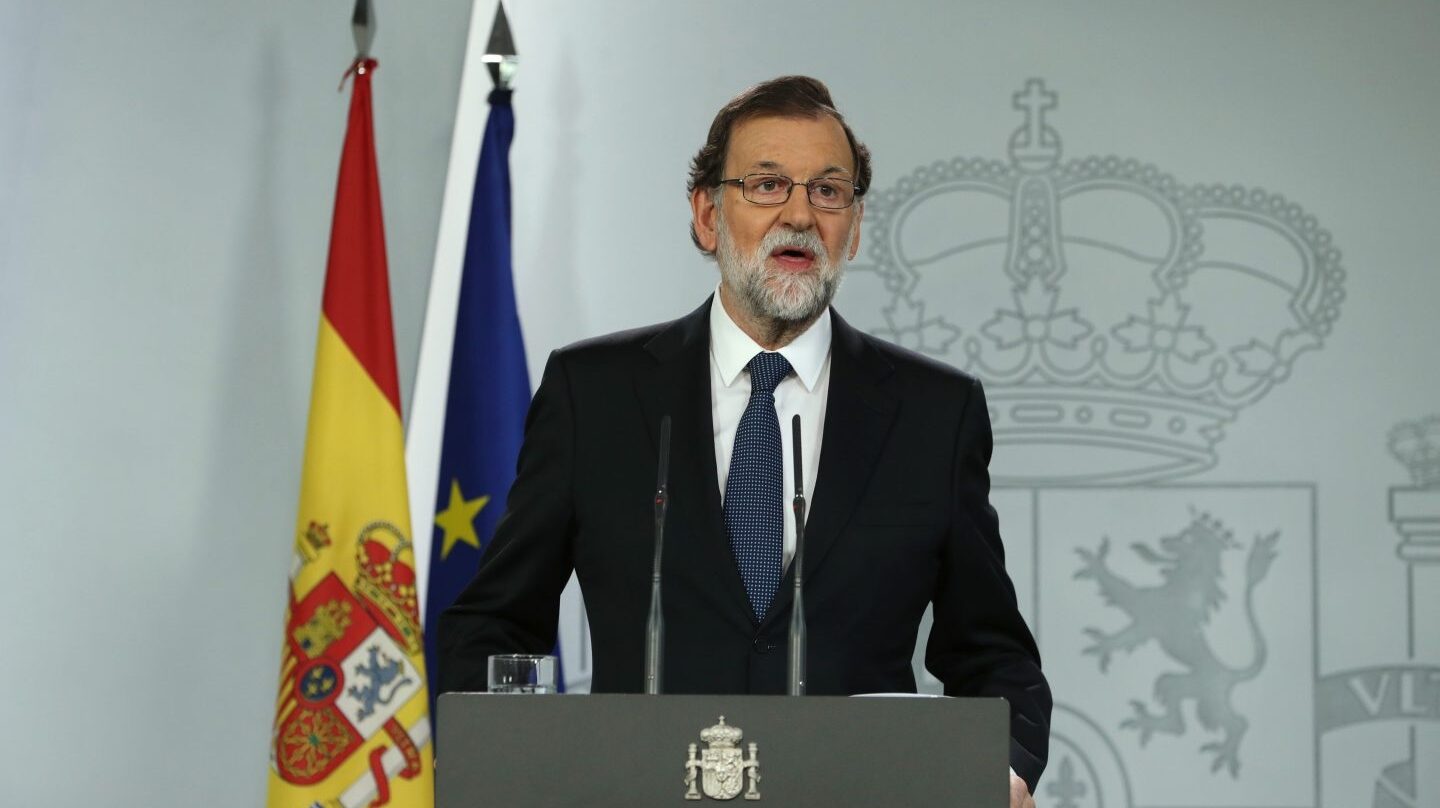Referéndum 1-O: Mariano Rajoy comparece en la Moncloa.