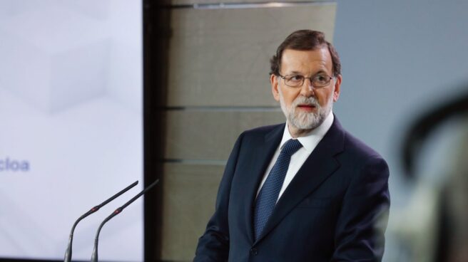 Mariano Rajoy, en su declaración en Moncloa.