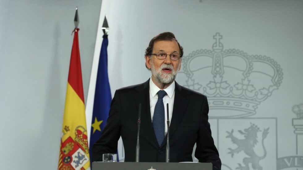 Referéndum 1-O: Mariano Rajoy comparece en la Moncloa.