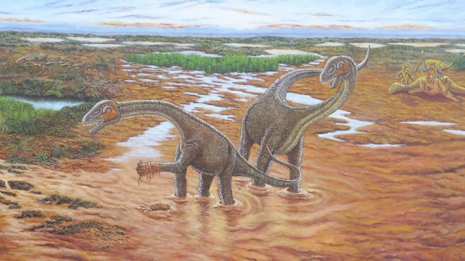 Reconstrucción del paisaje de Utah en el Cretácico Temprano Reconstrucción del paisaje de Utah en el Cretácico Temprano