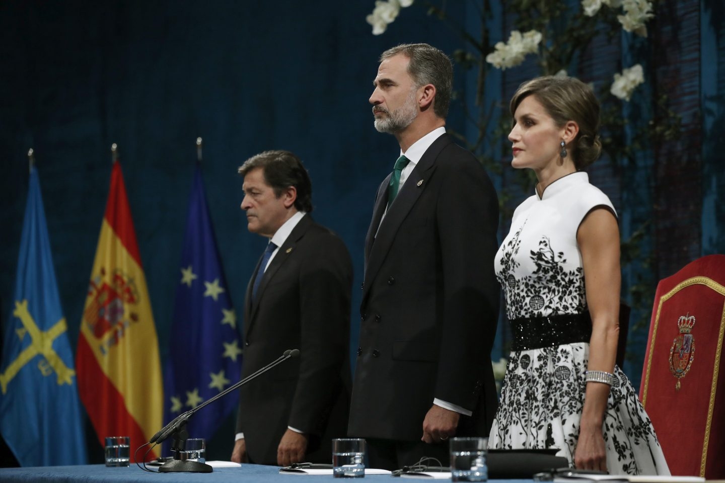 Los Reyes, en la entrega de los premios Princesa de Asturias.