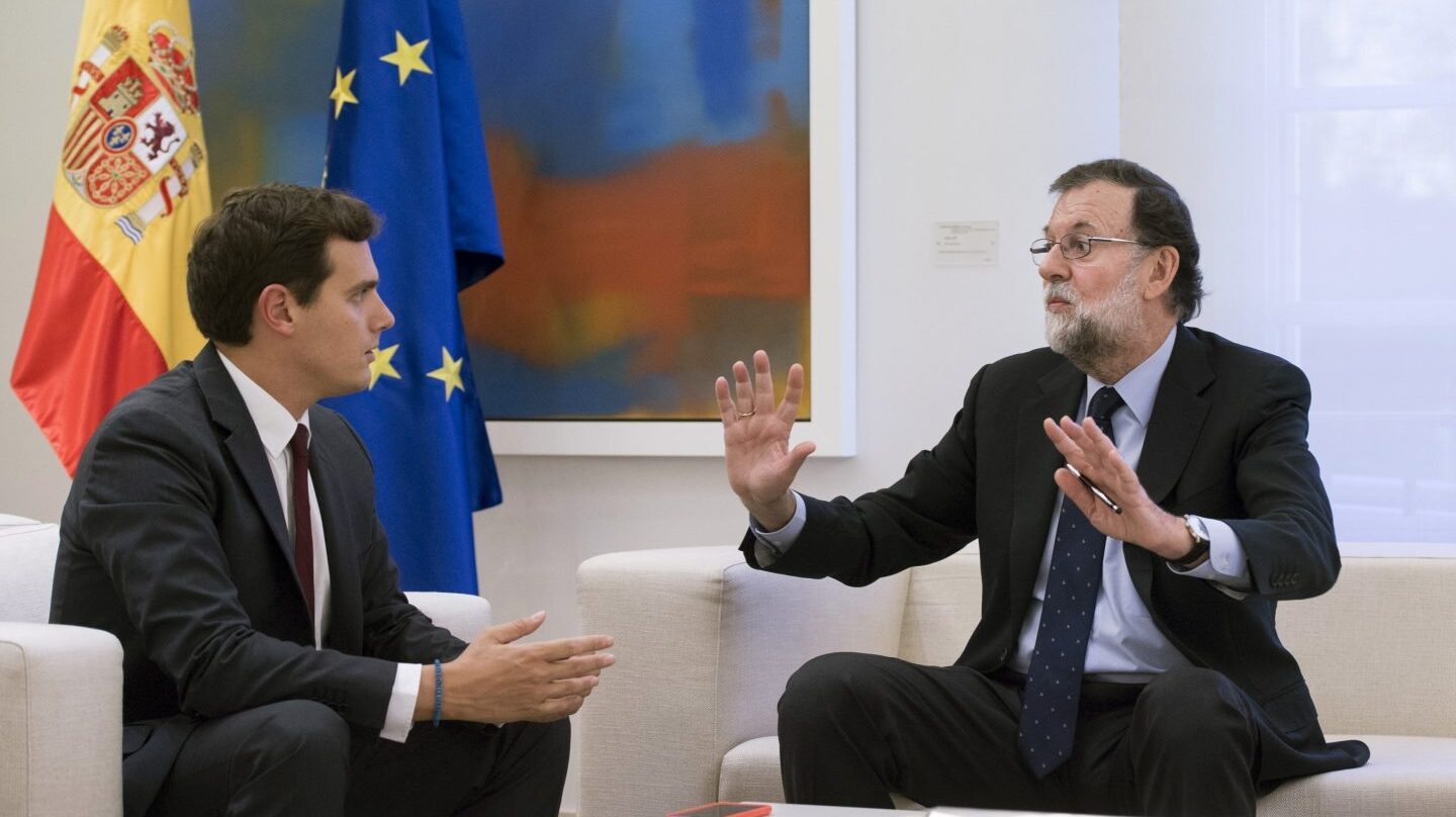 Referéndum 1-O: Rivera y Rajoy, en Moncloa.