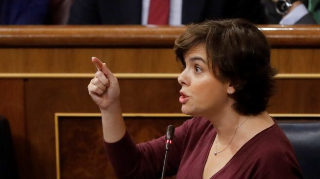 Soraya Sáenz de Santamaría, en el Congreso.