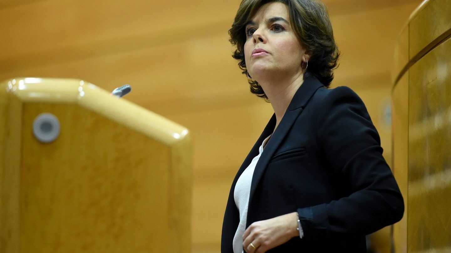 Soraya Sáenz de Santamaría, en el Senado.