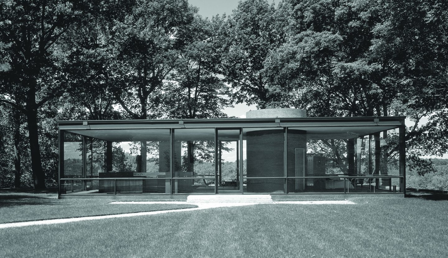 Philip Johnson: The Glass House, New Canaan, Connecticut, USA, 1949.